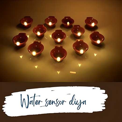 LED Light Water Sensor Diya